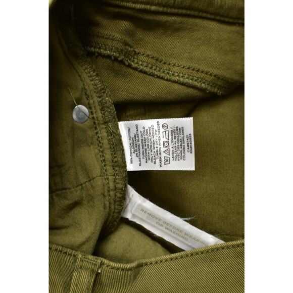 NEW LOFT Women's High Waist Skinny Ankle Jeans Size 26/2 Green Exposed Buttons - Picture 7 of 8